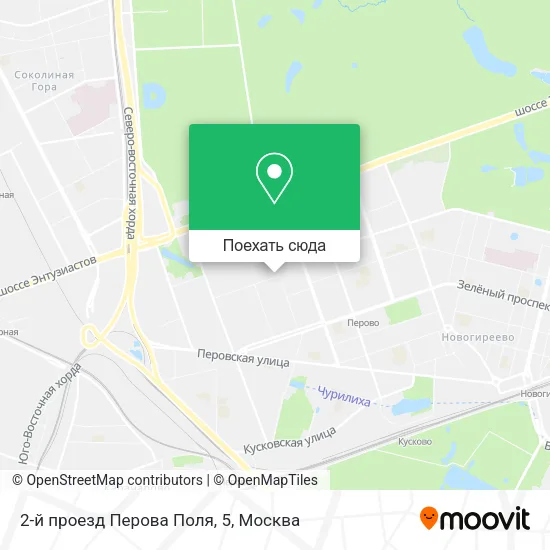 Карта 2-й проезд Перова Поля, 5