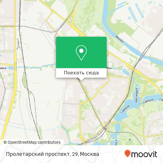 Карта Пролетарский проспект, 29