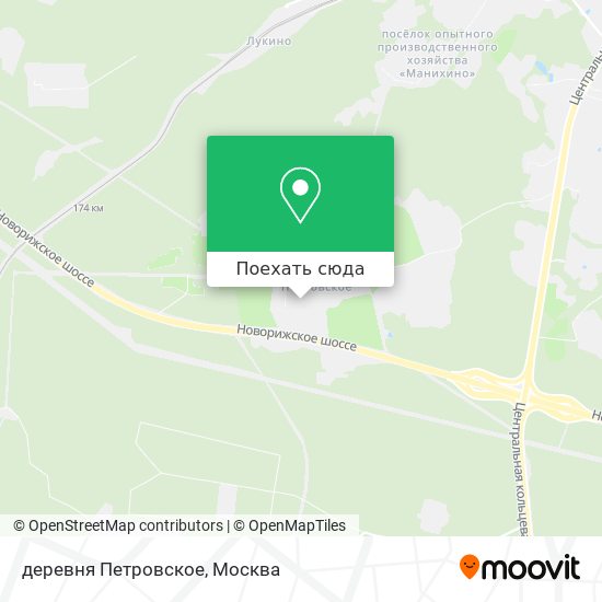 Карта деревня Петровское