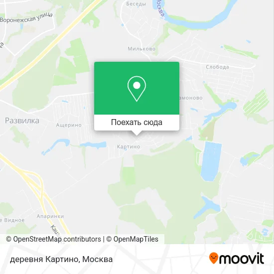 Карта деревня Картино