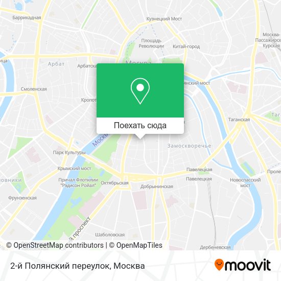 Карта 2-й Полянский переулок