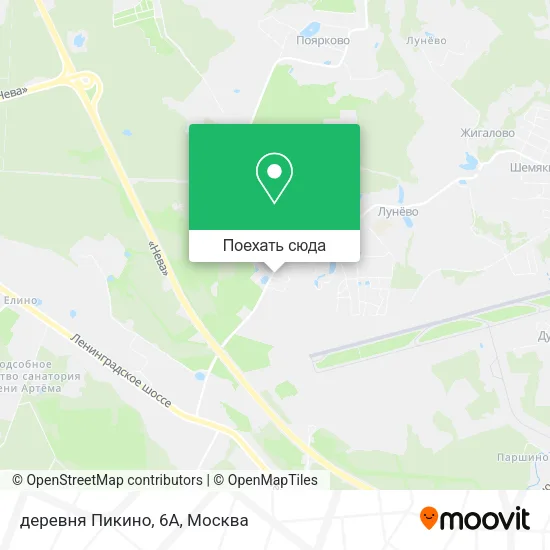 Карта деревня Пикино, 6А