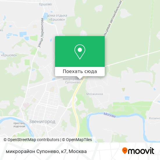 Карта микрорайон Супонево, к7