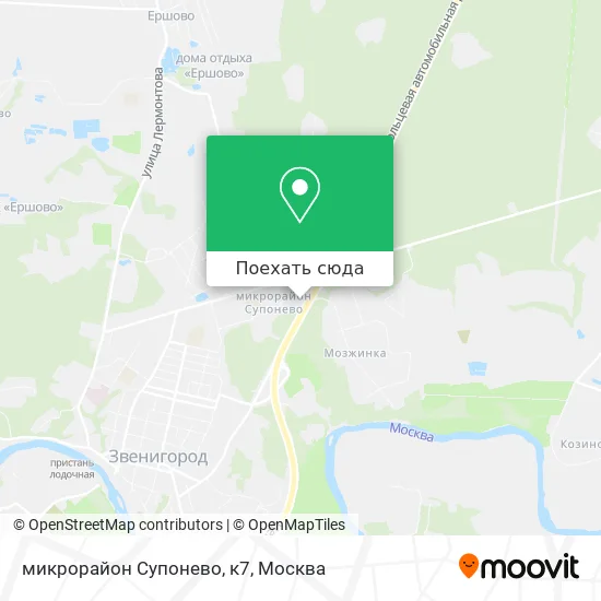 Карта микрорайон Супонево, к7