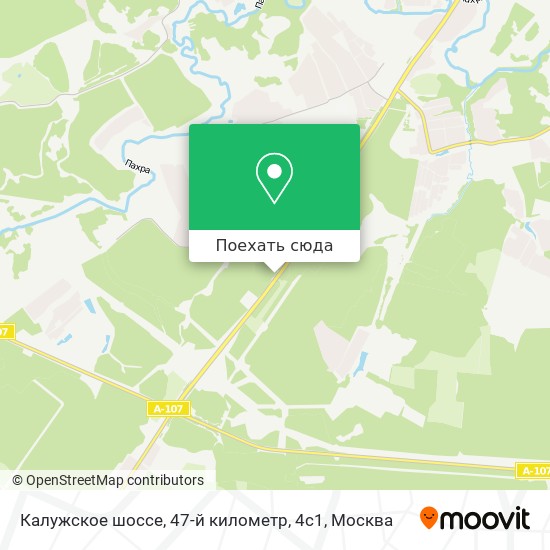 Карта Калужское шоссе, 47-й километр, 4с1