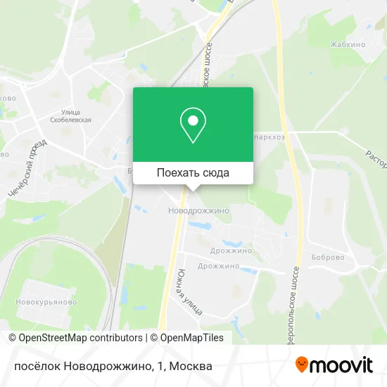 Карта посёлок Новодрожжино, 1