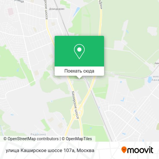 Карта улица Каширское шоссе 107а