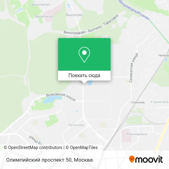 Карта Олимпийский проспект 50