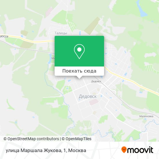 Карта улица Маршала Жукова, 1