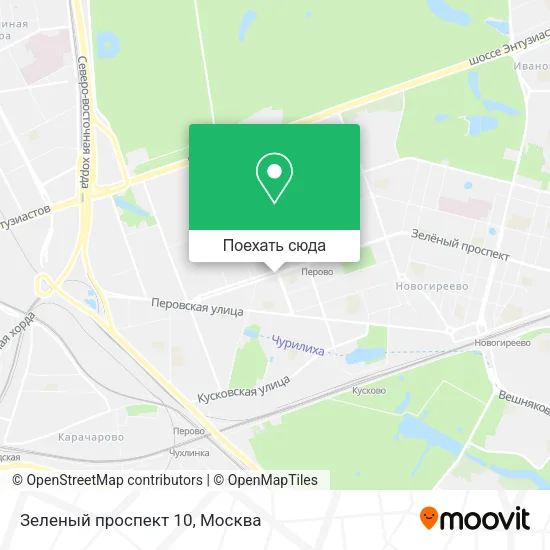 Карта Зеленый проспект 10