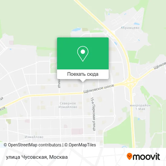 Карта улица Чусовская