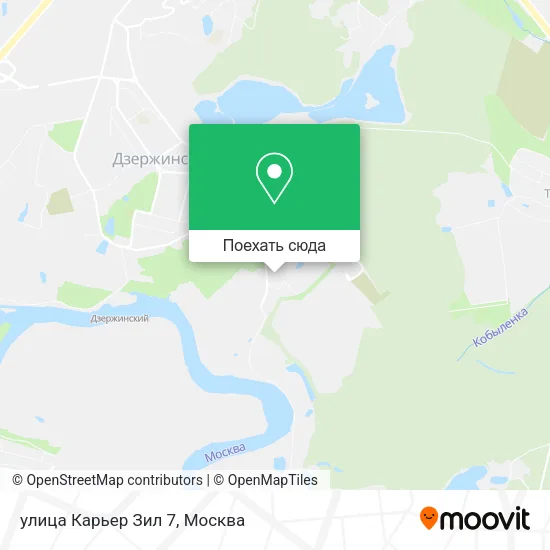 Карта улица Карьер Зил 7