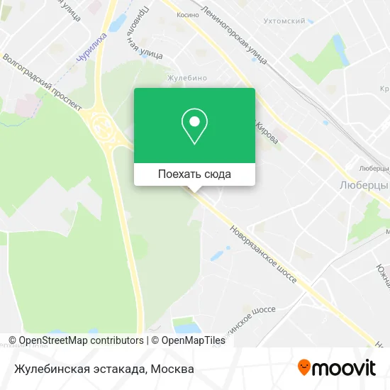 Карта Жулебинская эстакада