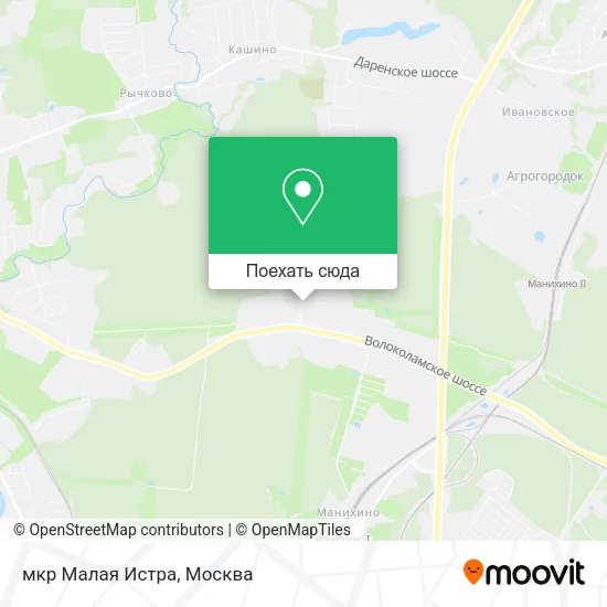 Карта мкр Малая Истра
