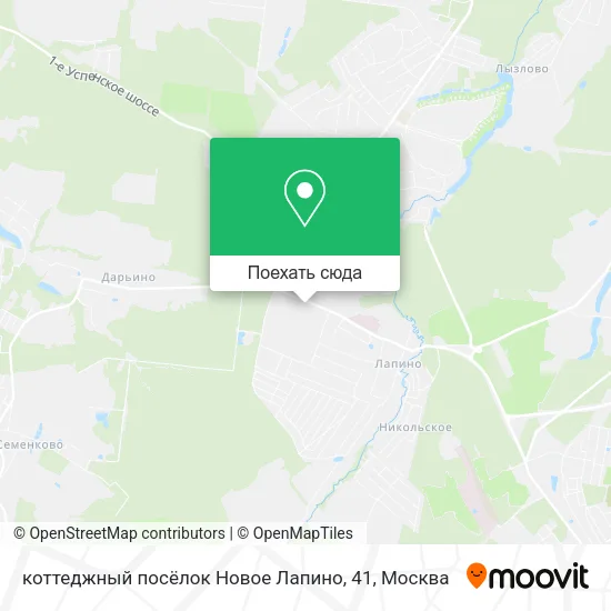 Карта коттеджный посёлок Новое Лапино, 41