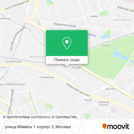 Карта улица Маевок 1 корпус 3