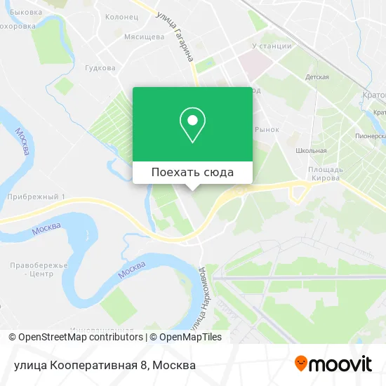 Карта улица Кооперативная 8
