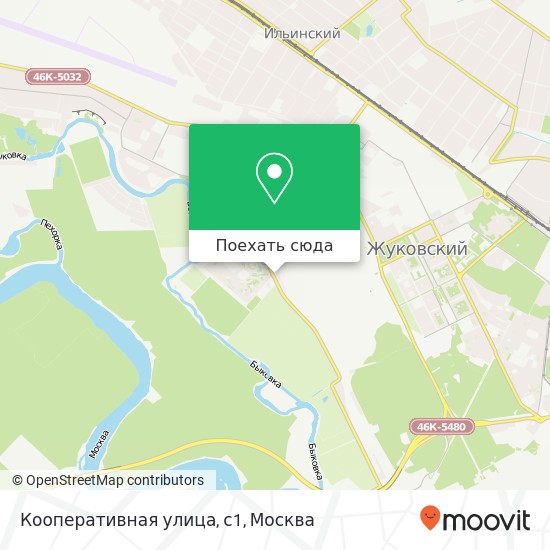 Карта Кооперативная улица, с1
