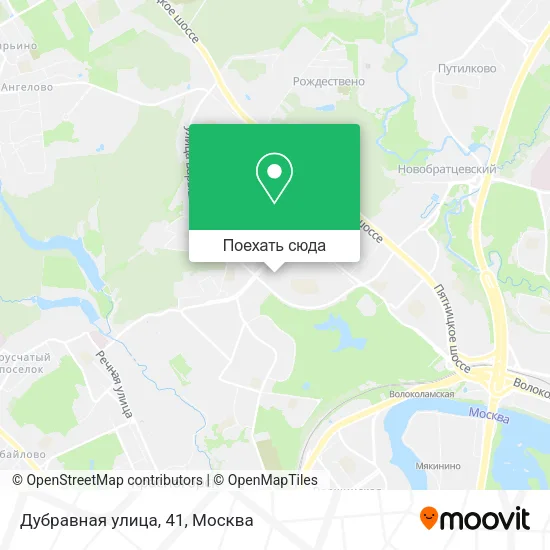 Карта Дубравная улица, 41