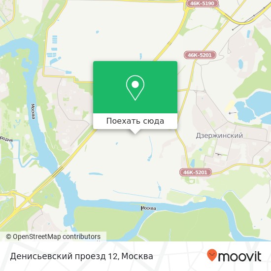Карта Денисьевский проезд 12