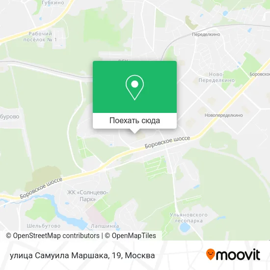 Карта улица Самуила Маршака, 19