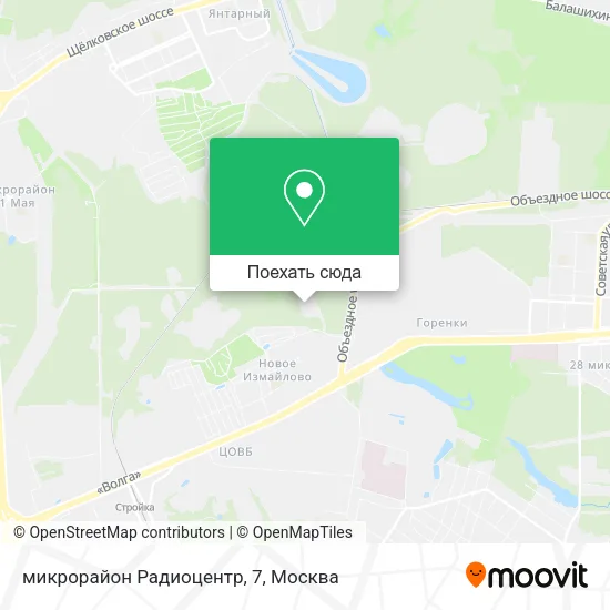 Карта микрорайон Радиоцентр, 7