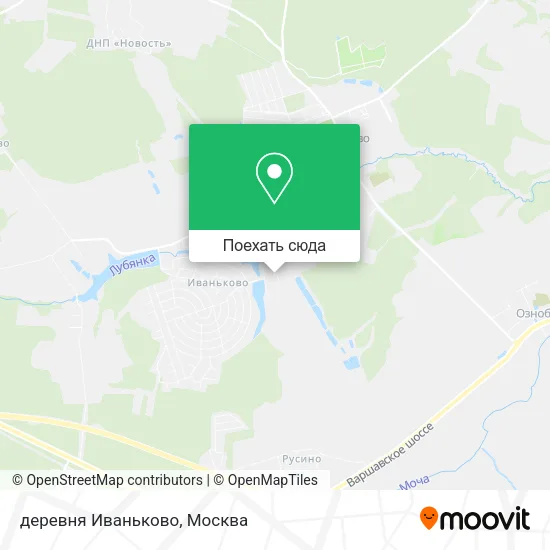 Карта деревня Иваньково