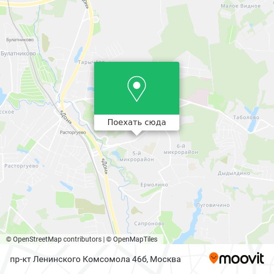 Карта пр-кт Ленинского Комсомола 46б