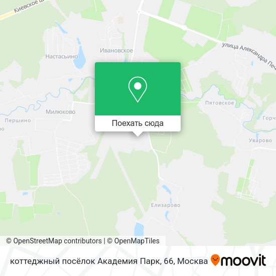 Карта коттеджный посёлок Академия Парк, 66