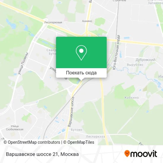 Карта Варшавское шоссе 21