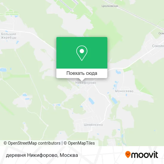 Карта деревня Никифорово