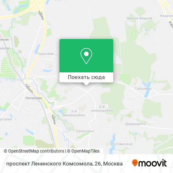 Карта проспект Ленинского Комсомола, 26