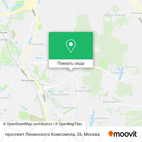 Карта проспект Ленинского Комсомола, 26