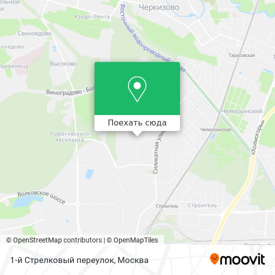 Карта 1-й Стрелковый переулок