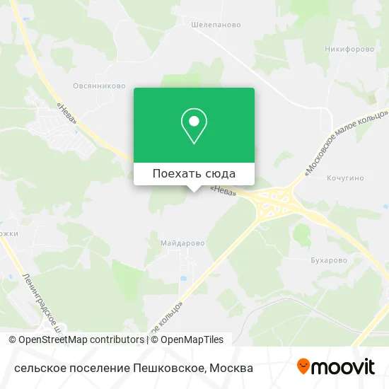 Карта сельское поселение Пешковское