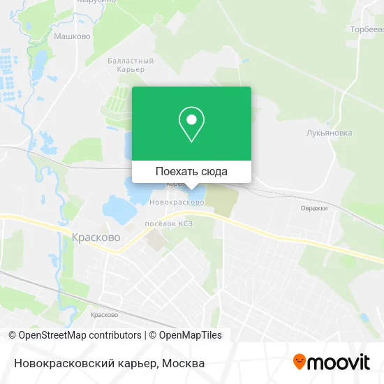 Карта Новокрасковский карьер