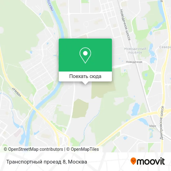 Карта Транспортный проезд 8