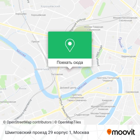Карта Шмитовский проезд 29 корпус 1