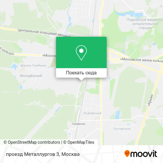 Карта проезд Металлургов 3