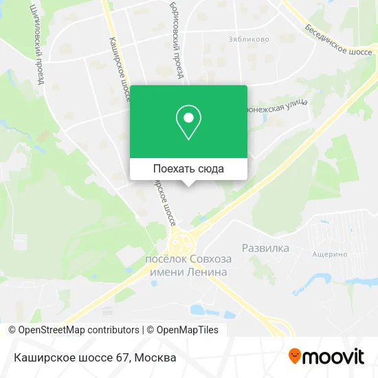 Карта Каширское шоссе 67