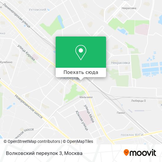 Карта Волковский переулок 3