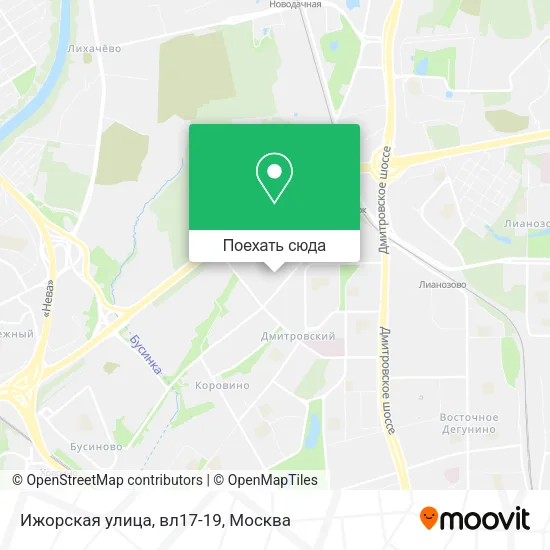 Карта Ижорская улица, вл17-19