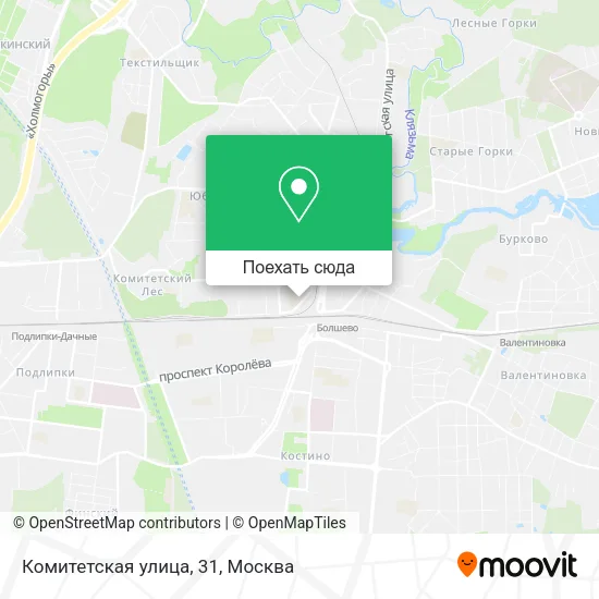 Карта Комитетская улица, 31
