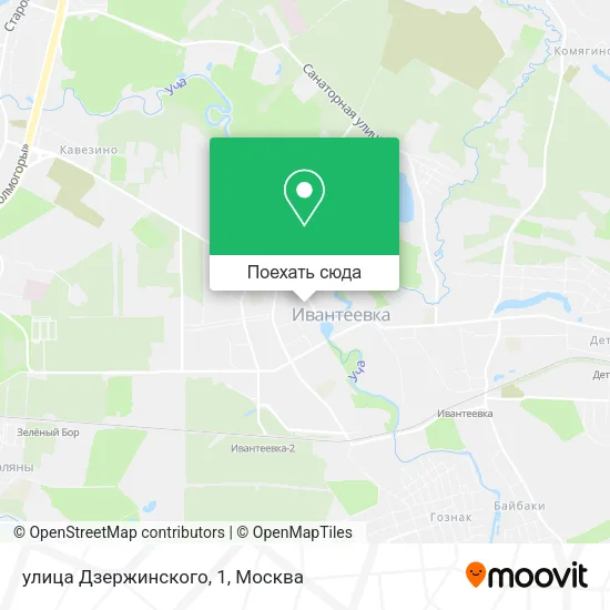Карта улица Дзержинского, 1