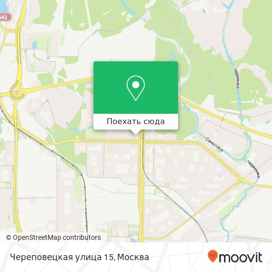 Карта Череповецкая улица 15