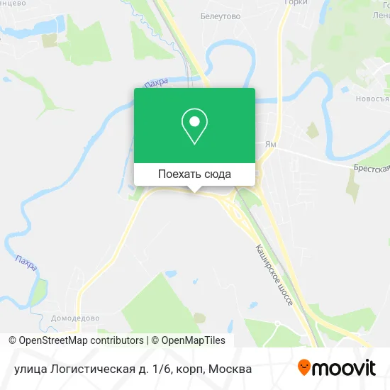 Карта улица Логистическая д. 1 / 6, корп