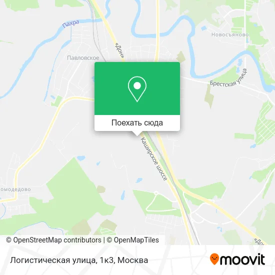Карта Логистическая улица, 1к3