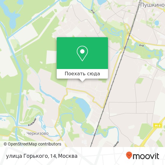 Карта улица Горького, 14