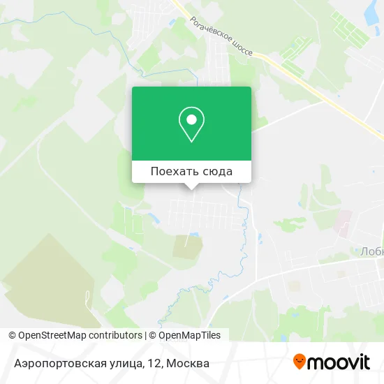Карта Аэропортовская улица, 12