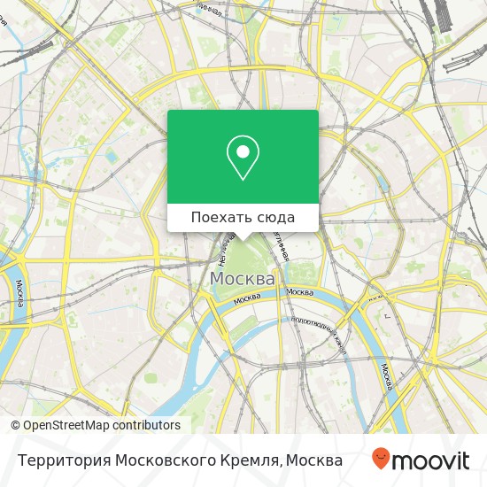 Карта Территория Московского Кремля